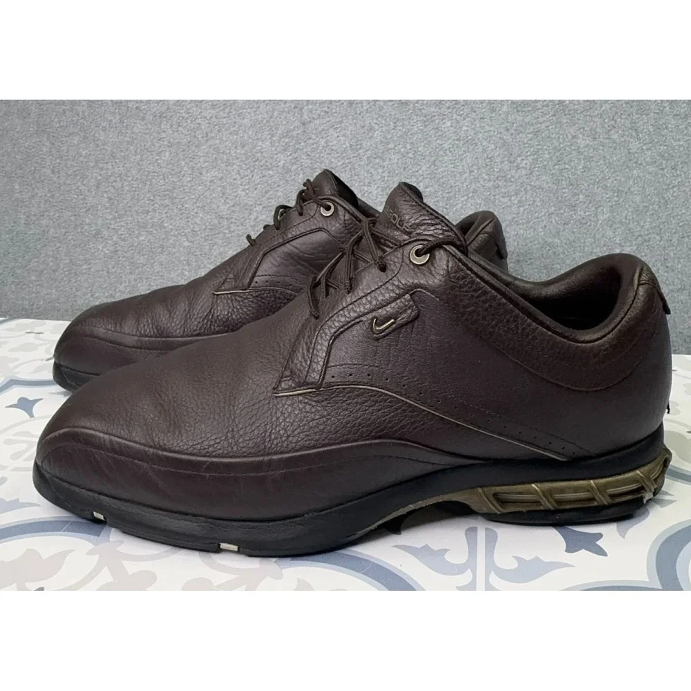 NIKE GOLF Zoom Air‎ Tour Premium Shoes Men's Size 10 379216-272 Brown Leather